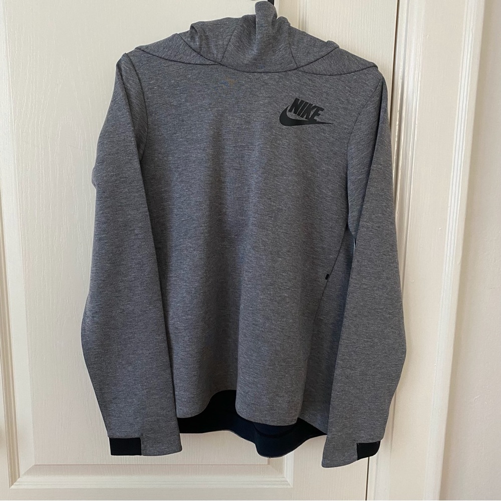 NWT Nike Sportswear Tech Fleece Grey Heather Hooded Sweatshirt Size XS
